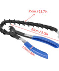 Universal Exhaust And Tail Pipe Cutter Tool With Fifteen Blades, Heavy Duty Carbon Steel, Cuts Three Quarter Inch To Three Inch Pipes In Just A Quarter Turn, Perfect For Quick Clean Cuts And Tough Auto Repair Jobs; 15-blade chain view