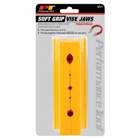 MV1 3-Inch To 6-Inch Polyurethane Soft Grip Vise Non-Marring Clamp in packaging