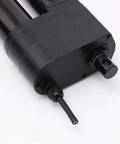 Close-up view of Rock Solid Electric Linear Actuator DC 12V Beefy Telescopic Lifting Rod with connectors and controls.
