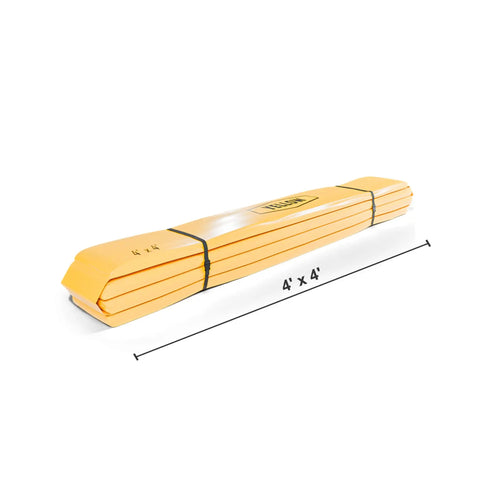 Heavy Duty Secondary Containment Berm 4ft By 4ft By 6in with Thick PVC Spill Containment Tray folded for easy transport