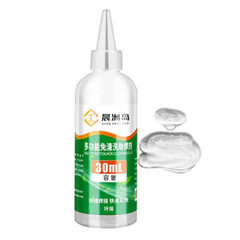 Pro Grade Aluminum Soldering Flux Liquid for Quick Dry Welds Colorless Stainless Steel Flux Paste bottle with clear liquid