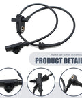 Rear Left And Right ABS Wheel Speed Sensor Direct Replacement For Anti Lock Brake System No Fuss Plug And Play For Heyue Models OEM Part 3630050U2010 Black