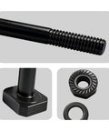 Close-up of Rock Solid Alternator Lower Mounting Bolt Nut And Washer Kit Fits Hyundai Elantra Accent Tucson And Kia Rio Spectra Sportage Hardcore Steel Oe 3745122000.