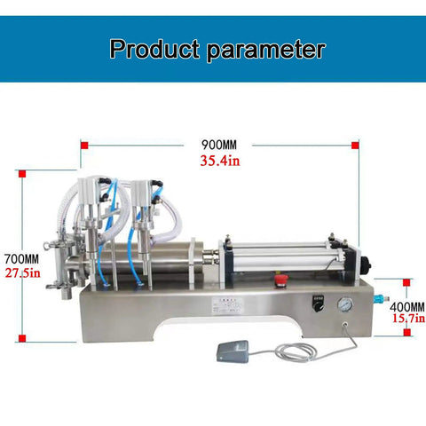 Straight Up Reliable Double Head Pneumatic Liquid Filling Machine With Killer Precision For Smooth 10 To 100 Ml Bottling dimensions and features