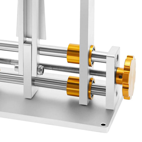 Close-up of Pro Grade Wheel Truing Stand For Bicycle Rim Alignment And Wheel Repair Kit For MTB, Road Bikes, and BMX.