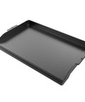 Cast Iron Griddle For Gas Grill And Stove Top 23 Inch By 16 Inch Universal Flat Top With Pre Seasoned Nonstick Coating And X Shaped Reinforced Ridges Tailgate Ready For Healthy Cooking At Home Parties And Camping