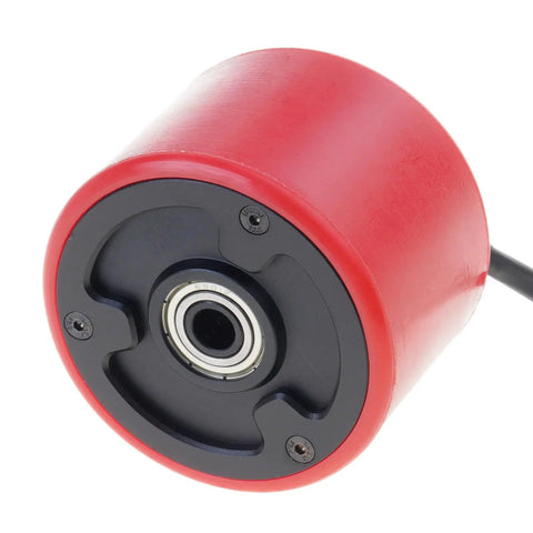 70mm Brushless Hub Motors For Electric Skateboards And Scooters Front Or Rear Wheel Drive 150W Power Red Casing Close-Up
