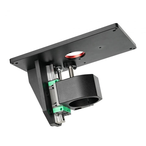 Heavy Duty Adjustable Router Lift System For Router Table Insert And Thick Aluminum Alloy Plate showing base and micro adjustment mechanism.