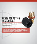 Breakaway Tip And Talon Baton Cap For Expandable Batons With Ceramic Tip Pro Grade Tactical Baton Accessory For Agent