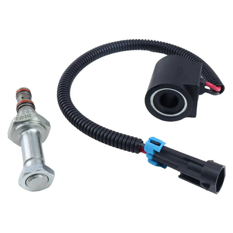 12V Solenoid Valve Coil And Hydraulic Spool Valve Stem Element Kit For Bobcat Skid Steer Loaders Replacement 6667687 6665004