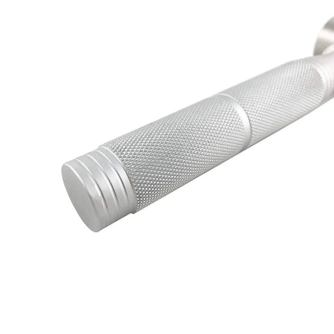 Textured grip handle of Stainless Steel Wallpaper Seam Roller For DIY Friendly Home Projects Pro Grade Construction Tool