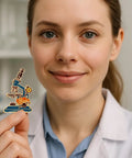 Colorful Enamel Microscope Brooch Pin For Scientists And Lab Enthusiasts On Lab Coats And Bags Stay Curious Inspirational Jewelry Gift