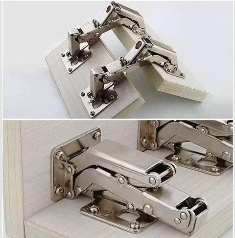 170 Degree Soft Close Cabinet Hinges With Adjustable Lazy Susan For Corner Cabinets, Heavy Duty Concealed Frameless Hinges close-up