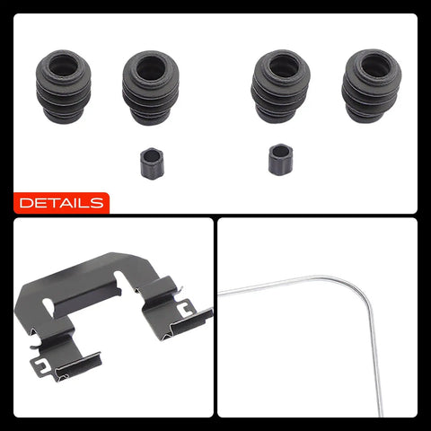 Front Disc Brake Hardware Kit For Hyundai Elantra 2018 2020 1.6L, Hyundai Tucson 2018 2021, Kia Sportage 2018 2022 2.4L