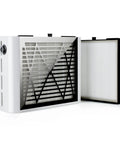 Pro Grade Nail Dust Collector Machine 60W with 2 reusable filters shown with grid design and fan, ideal for acrylic and poly gel nails.