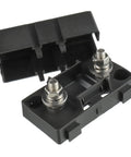 Top Shelf Heavy Duty 50 Amp Midi Fuse Holders And Bolt On High Current Screw Fuses Pack Of Two Zinc Terminals with open casing.