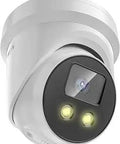 4K AcuSense Turret IP Camera With Strobe Light And Audible Alarm For Your Yard Surveillance Setup 8MP PoE Built In Microphone
