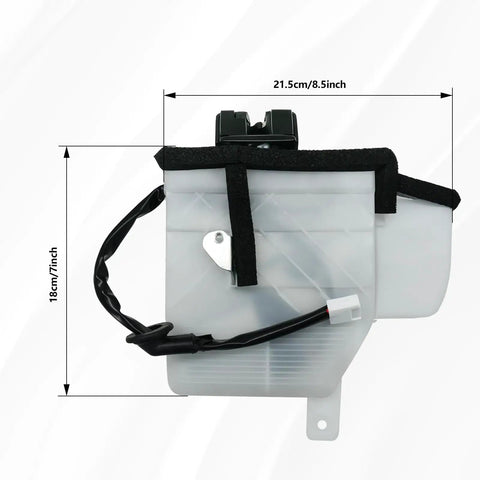 Toyota 4Runner Rear Tailgate Lock Latch Actuator Assembly Replacement for 2003-2009 SR5 4.0L 4.7L Models dimensions shown