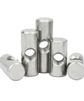 Beefy 304 Stainless Steel Cross Hole Barrel Nuts Set M4 to M6 Five Pack for Wood Furniture Built Tough, corrosion resistant