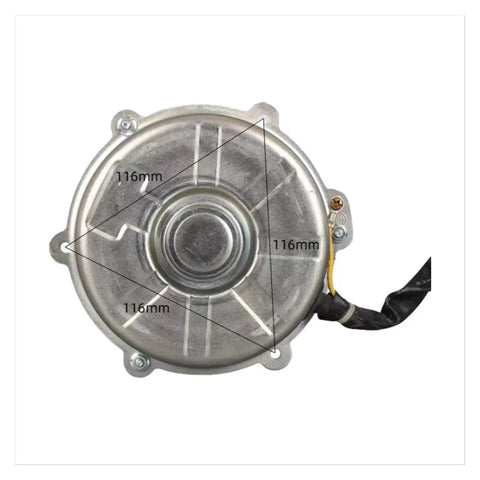 Top view of 116mm Compatible With Variable Frequency Inverter Air Conditioner DC Brushless External Motor with iron shell