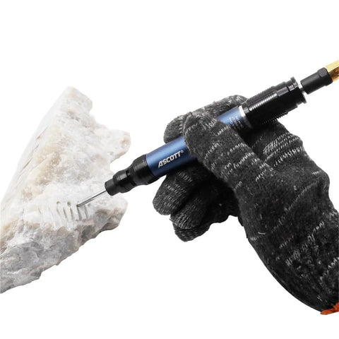 Mini Pneumatic Die Grinder Kit High Speed Adjustable Air Polishing Pen For Engraving And Detail Work Ergonomic lightweight design, polishing rock.