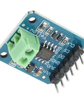 Top Shelf K Type Digital Thermocouple Module with green connector, SPI output, compact design for precise temperature readings.
