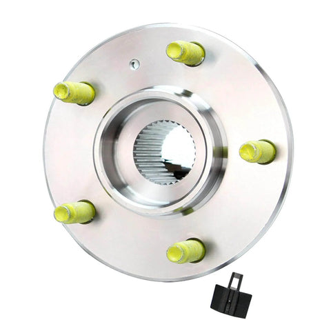 2 Front Wheel Hub Bearing Assemblies Replacement for Chevy Impala Monte Carlo showing 5-bolt lugs and ABS sensor wire