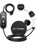 Heavy Duty Portable Ev Charger With Adjustable Sixteen Amps And Three Point Five Kw Output And Five Meter Cord for easy setup and cold weather charging.