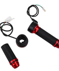 Four Gear Electric Bike Throttle Grip With ABS Rubber Handle For 48V 60V 72V Ebikes Smooth Acceleration Back Up Stop Modes.