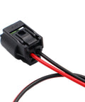 Straight Fire Coolant Temperature Sensor Connector Pin Plug Wiring Harness Pigtail for Chevy GMC Buick showing two wires and connector.