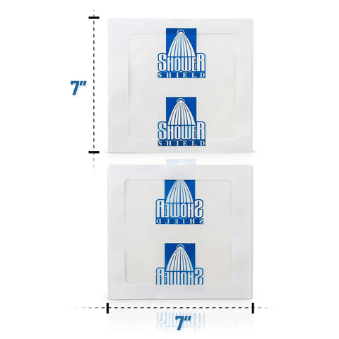 Catheter Shower Cover 7x7 Inch, Waterproof Disposable Shield For PICC Lines And Dialysis Ports, Keeps Dressed Wounds Dry While You Shower, Stops Water Damage, Clear Transparent