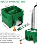 Electric Induction Golf Ball Tee Up Machine with Infrared Sensor, 40 Ball Capacity, 6 Ball Holders, Indoor Outdoor Use