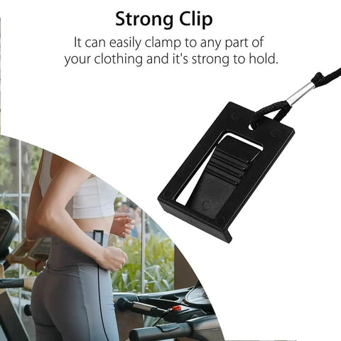 Red Magnetic Treadmill Safety Key with a strong clip for clothing, Universal Round Key Replacement for Most Treadmills, easy install.
