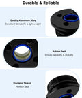 Suzuki Trim Cylinder End Cap Kit With Wrench And O Ring Seals 2 Piece Set For 4 Stroke Outboard Motors 115HP To 300HP Models, aluminum alloy
