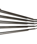 Five metal finders from 5-Piece Hole Finder Kit With 6-Inch Finders Includes 3/32 In 1/8 In 5/32 In 3/16 In And 1/4 In Sizes Works With Drill Stops