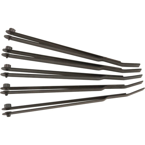 Five metal finders from 5-Piece Hole Finder Kit With 6-Inch Finders Includes 3/32 In 1/8 In 5/32 In 3/16 In And 1/4 In Sizes Works With Drill Stops