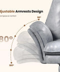 Big And Tall Office Chair With Flip Armrests For Pets And Cross Legged Sitting Boss Level Ergonomic Computer Gaming Chair