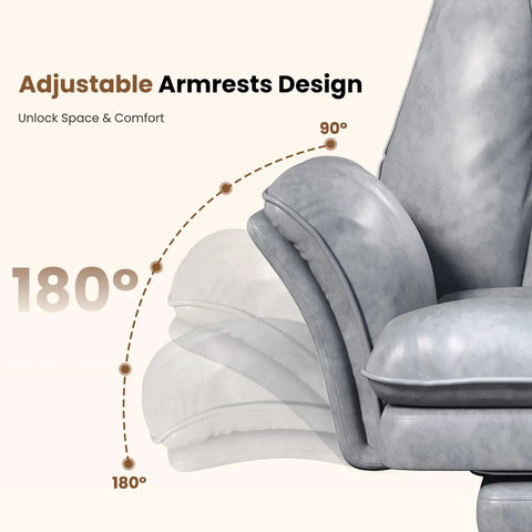 Big And Tall Office Chair With Flip Armrests For Pets And Cross Legged Sitting Boss Level Ergonomic Computer Gaming Chair