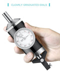Hand holding a Pro Grade Coaxial Centering Indicator Set With Digital Readout 0 To 0.15 In And 0.0005 In For Milling Machines Center Finder Tool