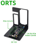 Upgrade Your Portable Rig Into A Desktop Beast With This Thunderbolt 3 And 4 eGPU Enclosure showcasing ports and connectors.