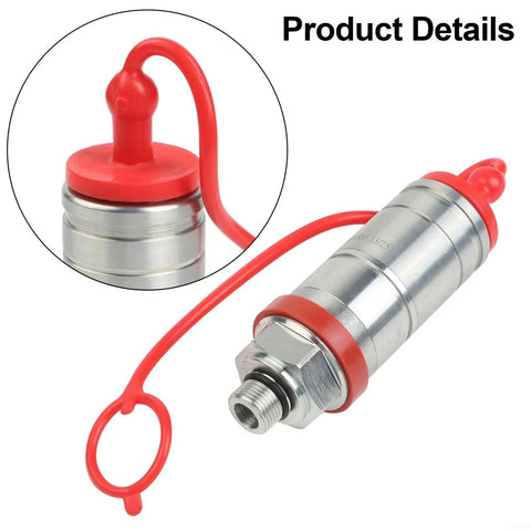 Heavy Duty Hydraulic Breakaway Coupler 3C00182010 Metal Quick Connect Fitting For M5140 M6040 Tractor, red cap