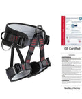 Heavy Duty Half Body Safety Climbing Belt For Tree Climbing Fire Rescue Roofing And Rappelling, CE Certified harness image