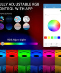 RGB control interface for LED Starlight Ceiling Light With Bluetooth Speaker 36W Dimmable Color Changing Ambient Lamp