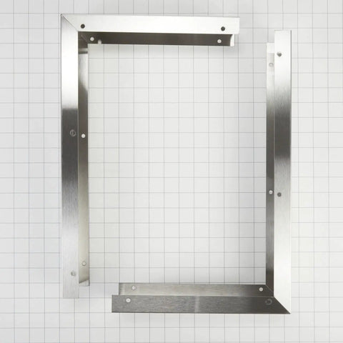 Stainless Steel Microwave Hood Filler Panel Kit Model W10164745 Replacement Trim for Built In Ovens and Kitchen Hoods Easy Install