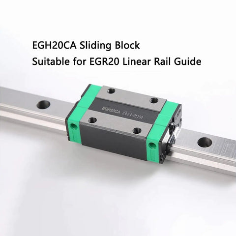 Heavy Duty EGH15CA Linear Rail Carriage Block Compatible With EGR15 Guide Rail smooth bearing steel slider on rail