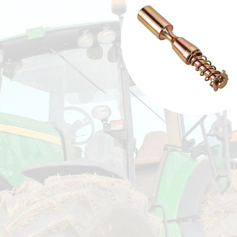 Heavy Duty Quick Release PTO Coupler Pin Kit With Spring Retaining Clip Forged Steel Tractor Adapter close-up view.