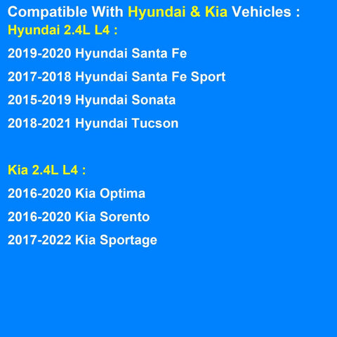 Compatible Hyundai and Kia models for Engine Thermostat Replacement 25500 2GGA0 Keeps Your Engine Running Cool