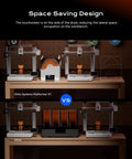 3D printers with 4 Spools Filament Dryer Box With Independent Chambers shown side-by-side for space-saving design comparison.