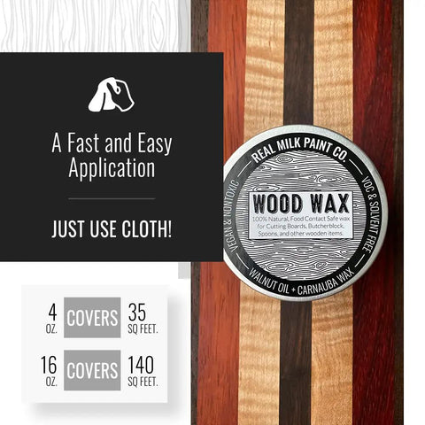 Wood Wax Finish For Raw Wood Surfaces That Delivers A Rich Slick Look On Cutting Boards Bowls Butcher Blocks And Unfinished Furniture