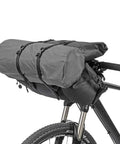 Waterproof Handlebar Bag Set for Bikepacking, Two Dry Packs, mounted on bike handlebars, 600D Nylon and TPU material, 12L-20L storage